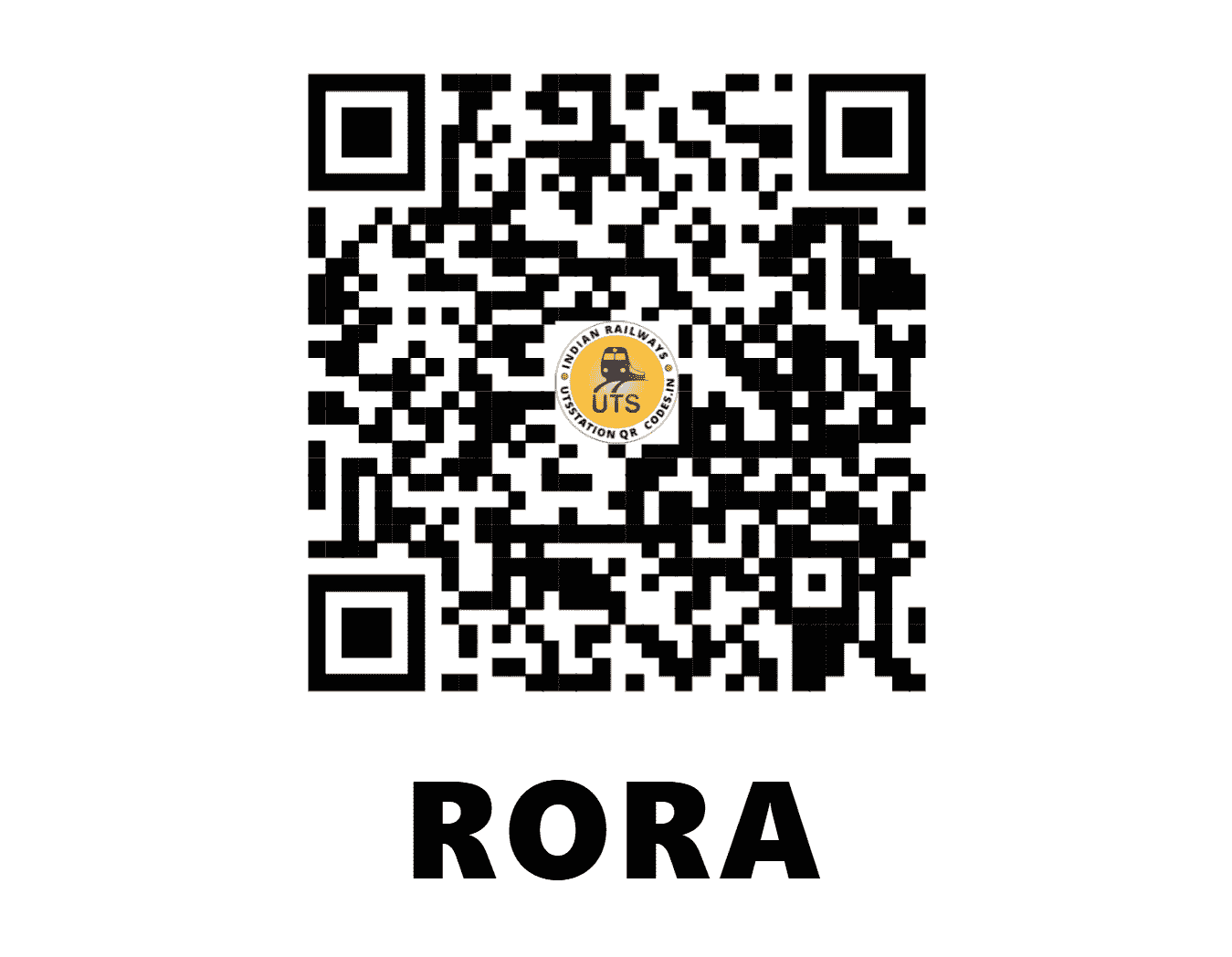 UTS QR Code for RORA - RORA - NC (UTTAR PRADESH)